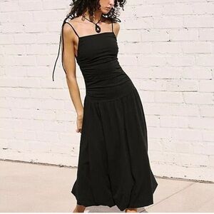 Free People Black Midi Dress